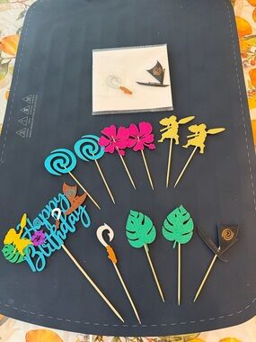 Moana Theme Cupcake Toppers